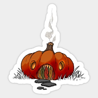 Cozy Pumpkin Home Sticker